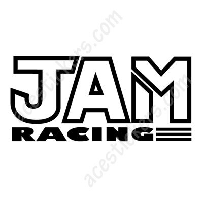 JAM Racing Logo Sticker (12 x 5.6 cm) - ステッカー、カッティングステッカー、シールを通販・販売・通信 ...