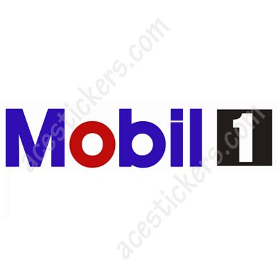 Mobil 1 Logo (Blue-Red-Black) Sticker (18 x 4 cm) -  ステッカー、カッティングステッカー、シールを通販・販売・通信販売しているオンラインショップ! - acestickers.com