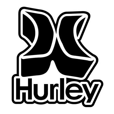 Hurley Logo Stickers - 008 - ステッカー、カッティングステッカー、シールを通販・販売・通信販売しているオンラインショップ!  - acestickers.com