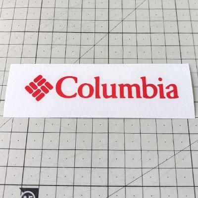 Columbia Logo Stickers ステッカー カッティングステッカー シールを通販 販売 通信販売しているオンラインショップ Acestickers Com