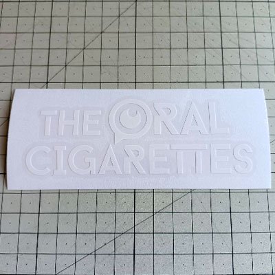 The Oral Cigarettes Logo Stickers 25 X 8 5 Cm ステッカー
