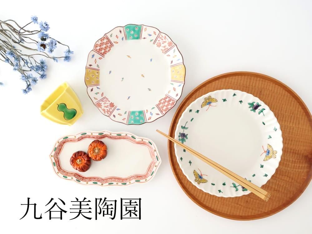 【九谷焼/美陶園/飾り皿】色絵 万年青(おもと)  九角形  10寸  皿立付き 九谷焼/美陶園/飾り皿】色絵 万年青(おもと) 九角形 10寸 皿立