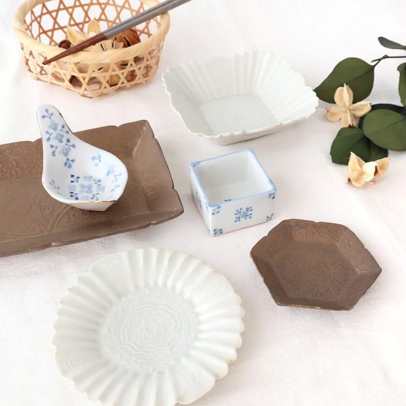 割烹食器　作家　窯元　色々食器　和食店　　　白釉紅葉向付9客　新品未使用 割烹食器 作家 窯元 色々食器 和食店 様専用 白釉紅葉向付9