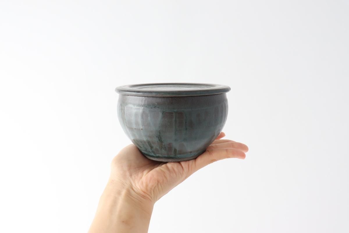 作者不明塩釉面取壺