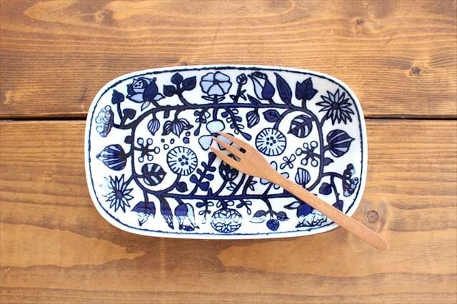 長角皿｜白｜磁器｜フラワーパレード｜波佐見焼｜和食器通販