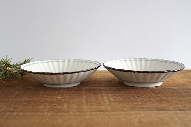 輪花格子紋｜6寸鉢｜陶器｜村田亜希｜益子焼｜和食器通販｜うちる｜和