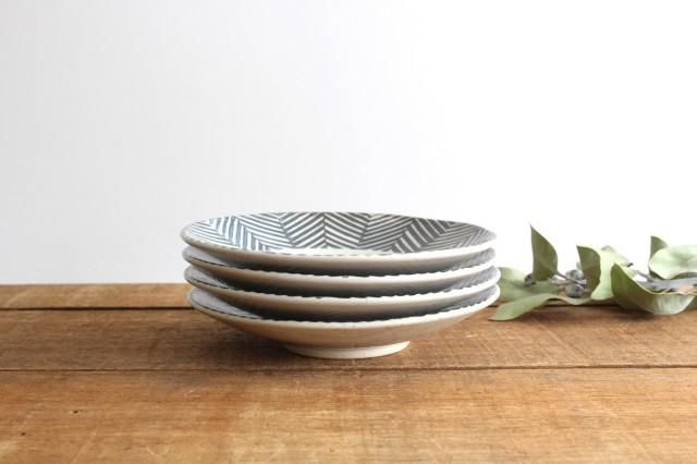 アイユー　ヘリンボーン六寸丸皿　新品未使用品6枚　じゅん アイユー ヘリンボーン六寸丸皿 新品未使用品6枚 じゅん様専用