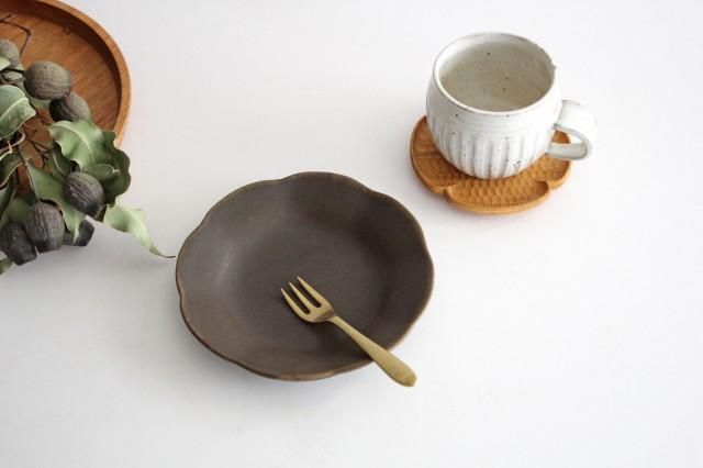 錆釉｜輪花皿｜小｜陶器｜古谷製陶所｜和食器通販｜うちる｜和食器の皿