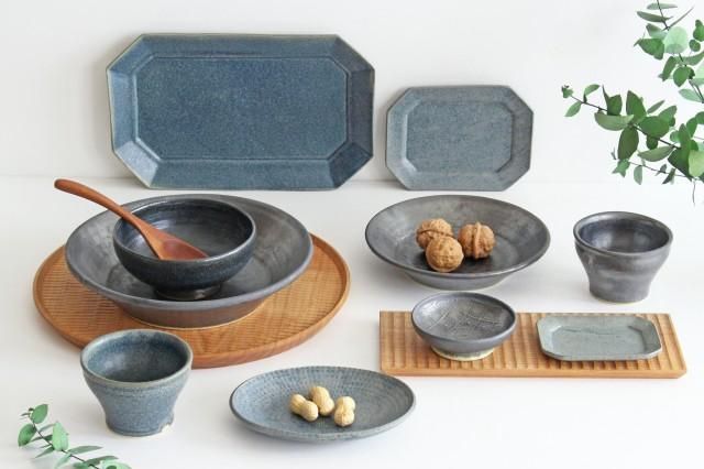 陶器製平皿 7枚セット 7寸平皿｜陶器｜白嵐｜信楽焼｜和食器通販｜うちる｜和食器の皿