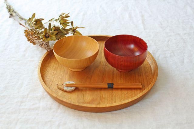 しらさぎ椀｜S｜こども椀｜漆赤｜さくら｜白鷺木工｜和食器通販