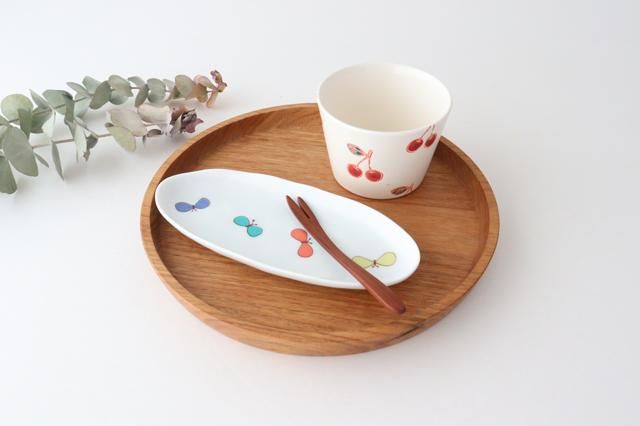 チョウ楕円皿|L|磁器|ハレクタニ|九谷焼|和食器通販|うち チョウ楕円皿|L|磁器|ハレクタニ|九谷焼|和食器通販|うち