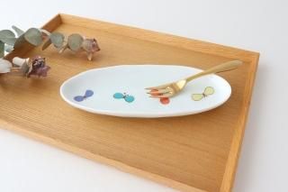 チョウ楕円皿｜L｜磁器｜ハレクタニ｜九谷焼｜和食器通販｜うちる｜和