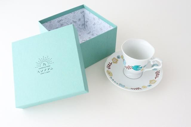 九谷焼　コーヒーカップ 花と鳥｜コーヒーカップ/ティーカップ｜磁器｜ハレクタニ