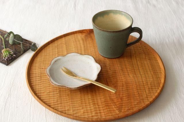 花型小皿｜白｜陶器｜鯨井円美｜和食器通販｜うちる｜和食器の皿、鉢