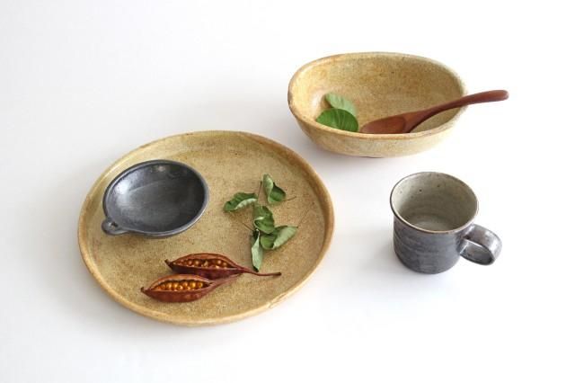 楕円深鉢｜わら灰｜陶器｜庄司理恵｜和食器通販｜うちる｜和食器の皿