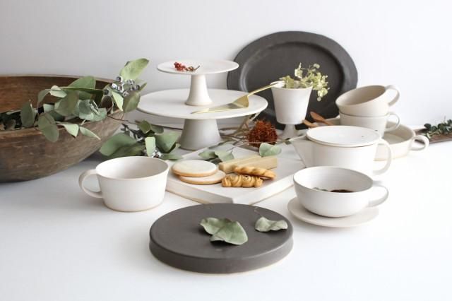 売れ筋新商品 台皿｜中｜墨｜陶器｜直井真奈美｜和食器通販｜うちる｜和食器の 食器