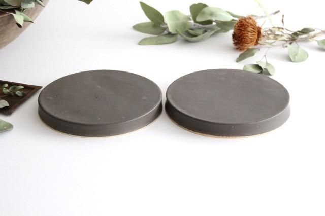 台皿｜中｜墨｜陶器｜直井真奈美｜和食器通販｜うちる｜和食器の皿、鉢