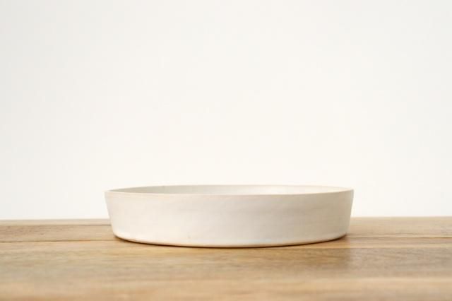 深皿｜大｜白｜陶器｜直井真奈美｜和食器通販｜うちる｜和食器の皿、鉢