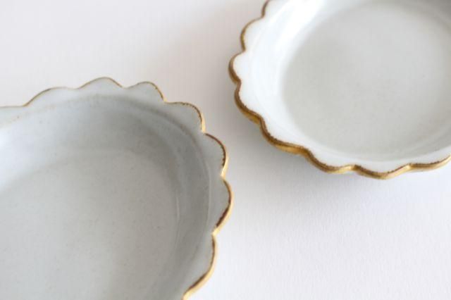frame｜フリルプレート｜小｜陶器｜sen｜波佐見焼｜和食器通販｜うちる