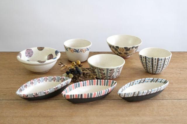 鳥リム7寸皿｜ブルー＆イエロー｜陶器｜樋口早苗｜和食器通販