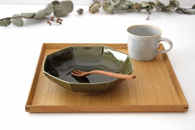 八角平鉢｜オリーブ｜磁器｜皓洋窯｜有田焼｜和食器通販｜うちる｜和