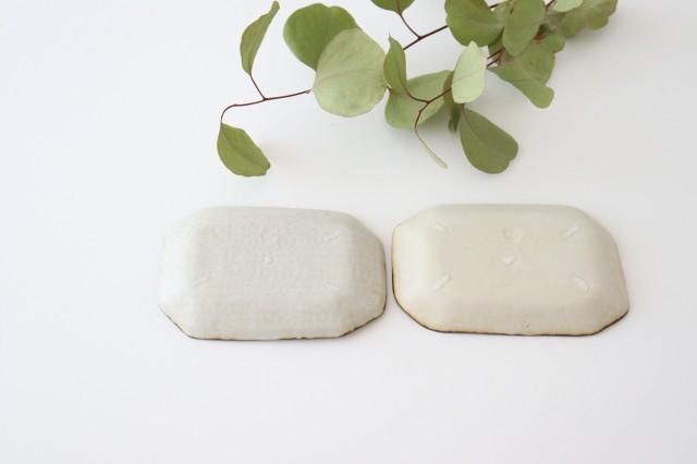 皿 皮鯨豆皿｜角｜灰マット｜半磁器｜ツキゾエハル｜和食器通販｜うちる