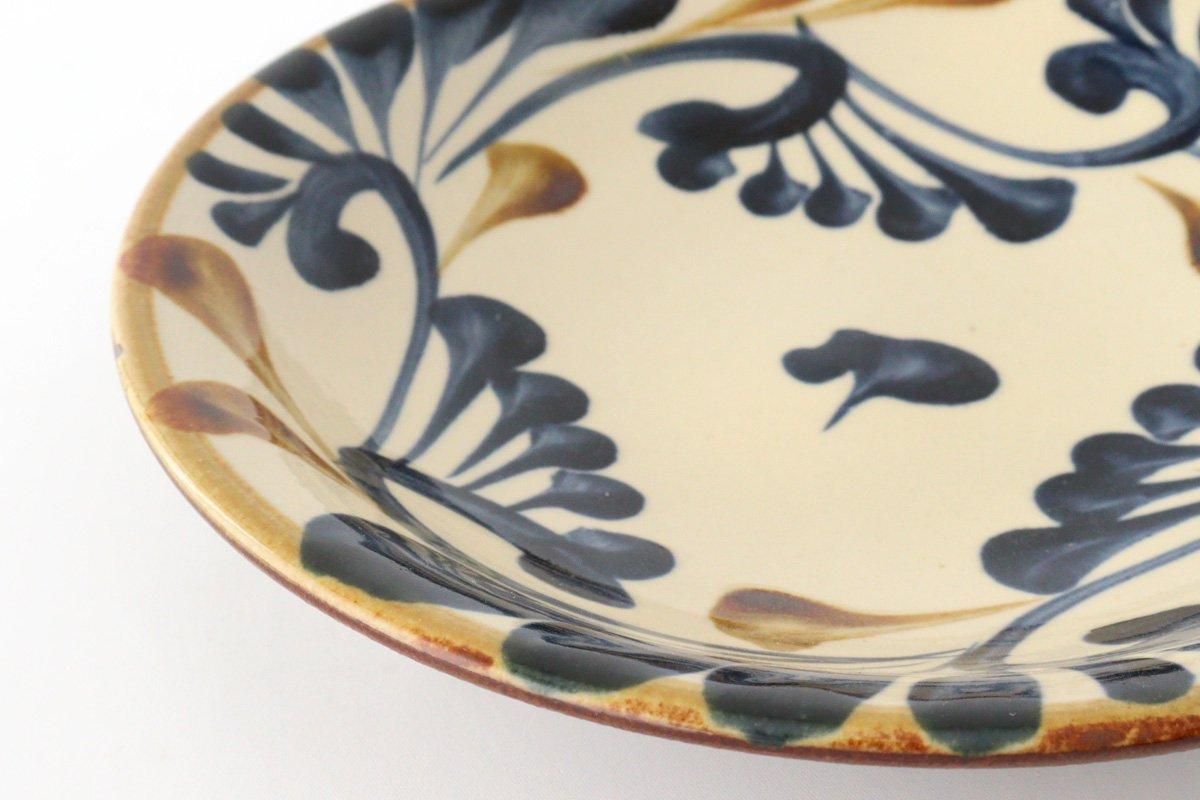 神山易久 新品未使用 皿 信楽焼 スカーレット 庵窯 陶芸 民藝