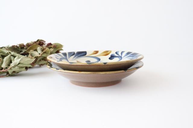 7寸皿｜ゴスアメ唐草｜ 陶器｜ 壷屋焼｜ 陶眞窯｜ やちむん｜ 和食器