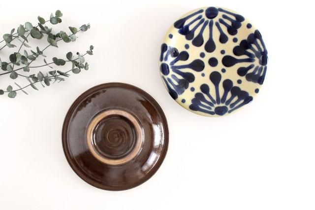 【未使用】ノモ陶器製作所 やちむん ３寸皿 ６枚セット　オーグスヤー　豆皿 やちむん 皿5寸（チチチャン・3色） | ノモ陶器製作所 | inoya