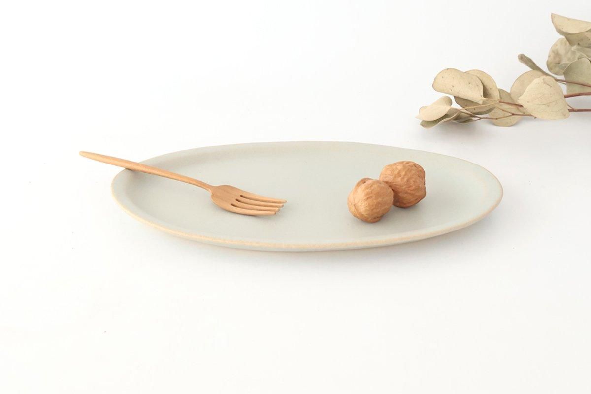 だ円プレート｜水色｜陶器｜寺嶋綾子｜和食器通販｜うちる｜和食器の皿