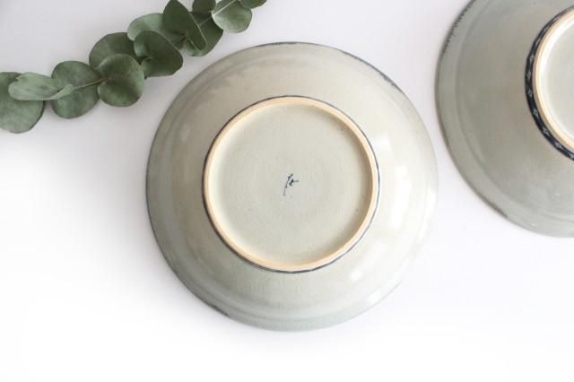 7寸リム皿｜花唐草紋｜陶器｜石井桃子｜和食器通販｜うちる｜和食器の