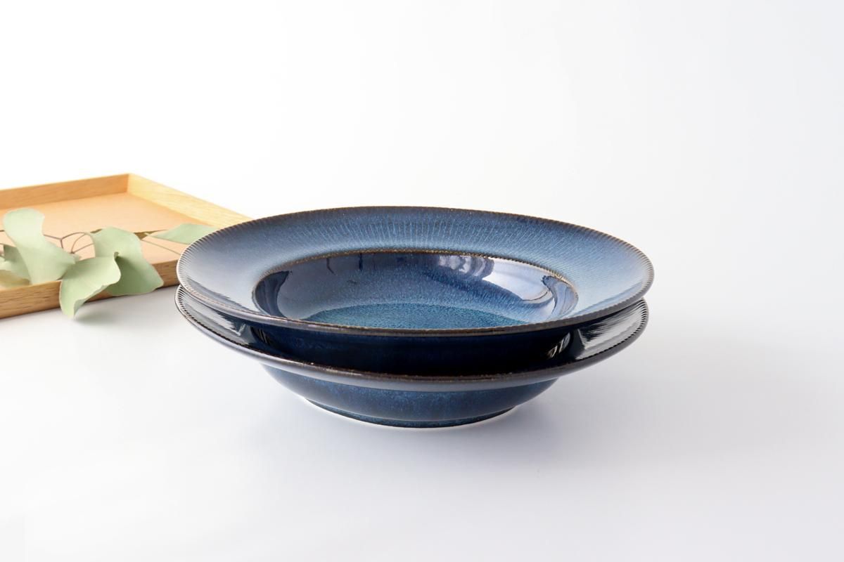 パスタプレート｜インディゴブルー｜磁器｜ORLO｜美濃焼｜和食器通販