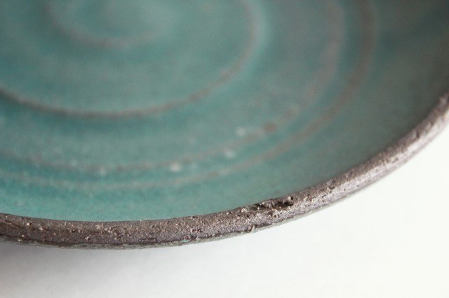  5寸皿　ブルー　陶器　オアシス　美濃焼 画像3