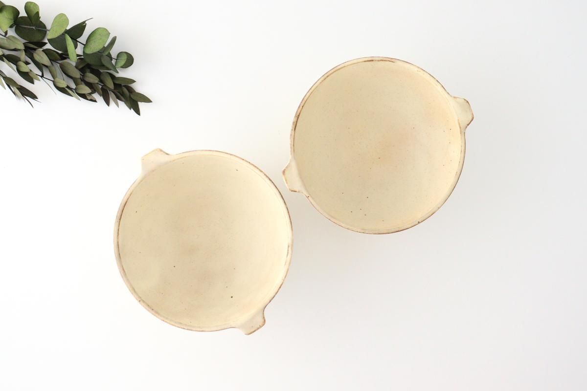 Kofuku｜Soup bowl with ears｜L｜Pottery｜ Kinone ｜Japanese tableware mail