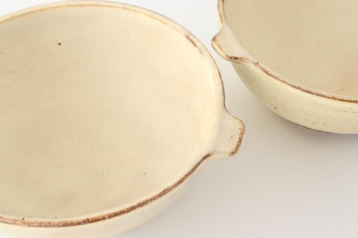 Kofuku｜Soup bowl with ears｜L｜Pottery｜ Kinone ｜Japanese tableware mail