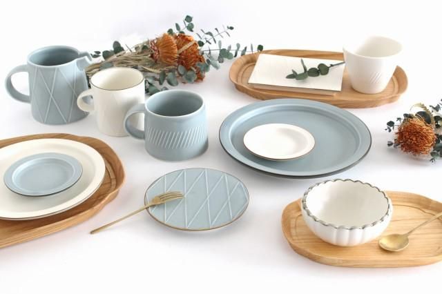 リム皿L｜白｜磁器｜水谷美樹｜和食器通販｜うちる｜和食器の皿