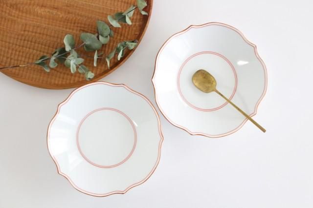 特価品、波佐見焼、花弁市松紋【赤】 ８寸角盛り皿 和モダン 15㎝皿 市松 赤 | 波佐見焼の窯元 永峰窯 公式