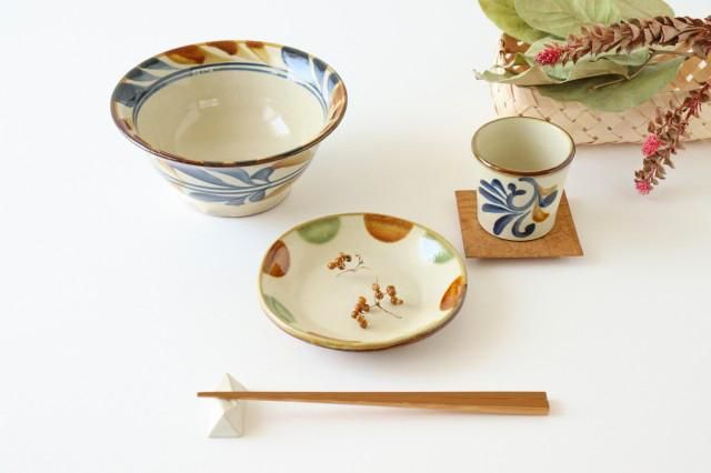 5寸プレート｜アメオリドット｜ 陶器｜ 壷屋焼｜ 陶眞窯