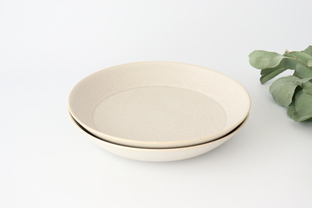プレートボウル｜L｜シルバーホワイト｜磁器｜クオレ｜美濃焼