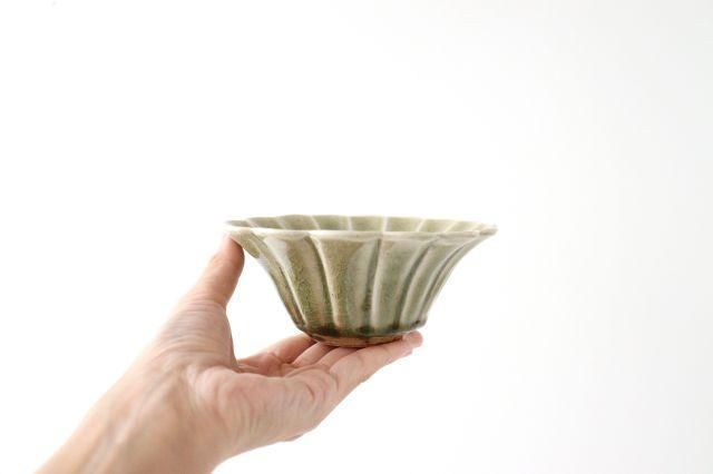 灰釉｜鎬手花形鉢｜小｜陶器｜竜同窯 宮田竜司｜和食器通販