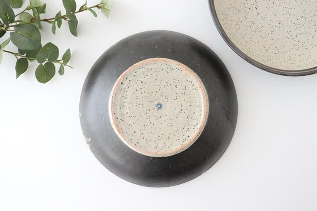 24cm｜深皿｜白｜陶器｜信楽焼｜和食器通販｜うちる｜和食器の皿