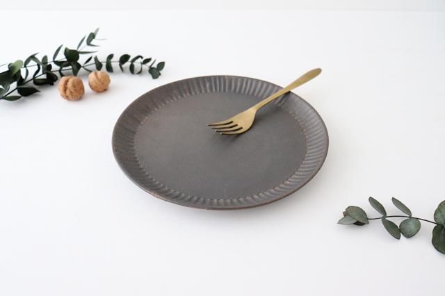 信楽焼　ゴールド皿3枚 プレート｜25cm｜鎬｜金彩｜陶器｜信楽焼｜和食器通販｜うちる