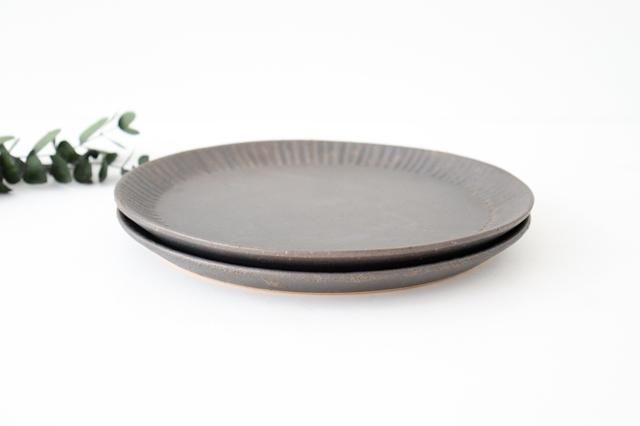 プレート｜25cm｜鎬｜金彩｜陶器｜信楽焼｜和食器通販｜うちる｜和食器