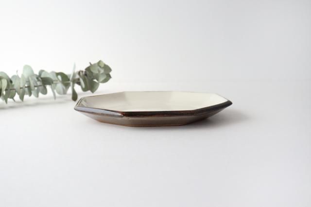 八角皿｜6寸｜白｜陶器｜昇陽窯｜丹波焼｜和食器通販｜うちる