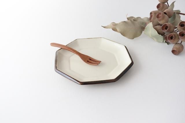 八角皿｜6寸｜白｜陶器｜昇陽窯｜丹波焼｜和食器通販｜うちる