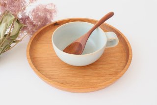 スープカップ　水色　陶器　寺嶋綾子商品画像