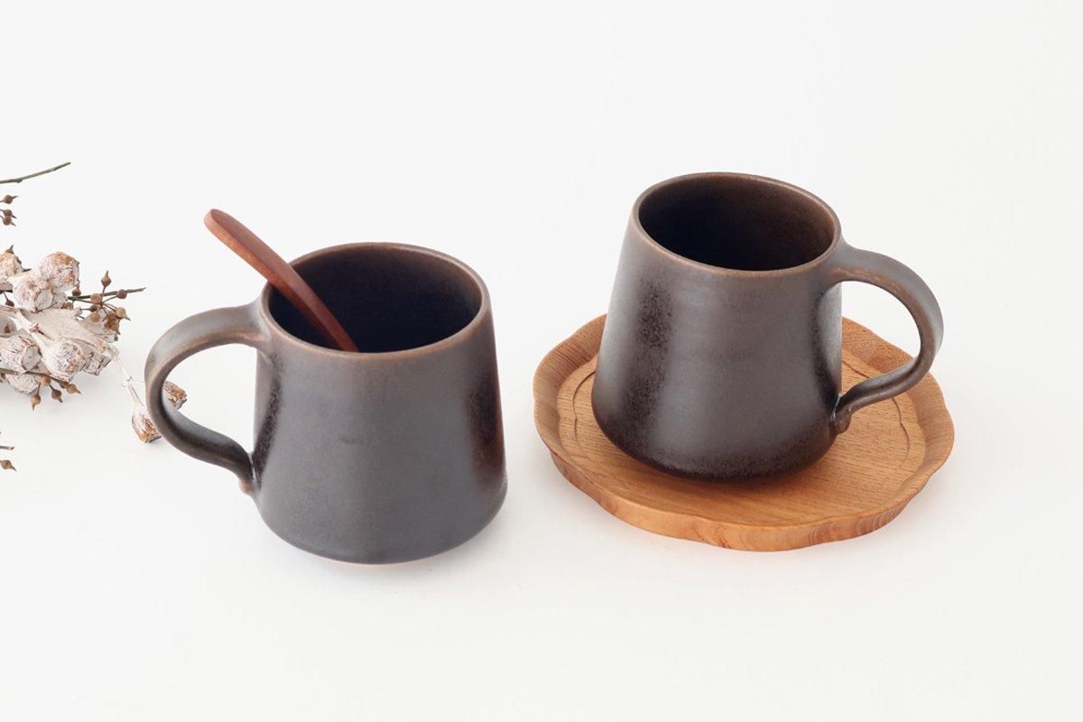 鉄釉｜マグカップ｜陶器｜松尾直樹和｜食器通販｜うちる｜和食器の皿