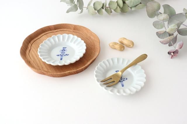 レース小皿｜バレリーナ｜一番｜水玉｜磁器｜森陶房｜砥部焼｜和食器