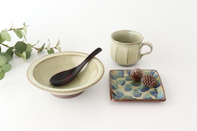 リム浅鉢｜6寸｜白｜陶器｜小代焼ちひろ窯｜和食器通販｜うちる｜和