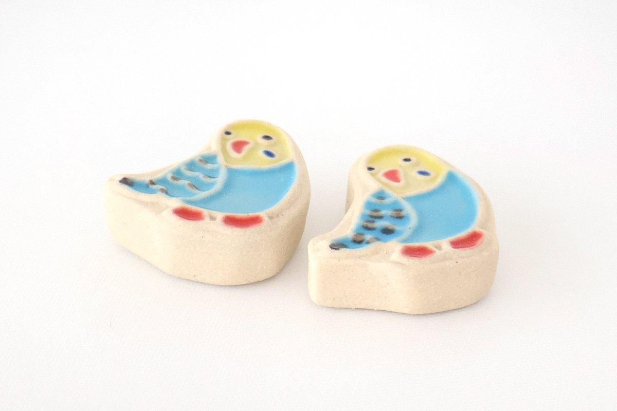 いけママ様❤セキセイインコ 箸置き♡印鑑スタンド いけママ様❤セキセイインコ 箸置き♡印鑑スタンド